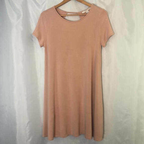 Forever 21 Contemporary Salmon Short Sleeve Mini Dress Size XL - Picture 1 of 12